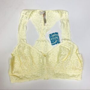Free People Galloon Lace Racerback Bralette NWT M